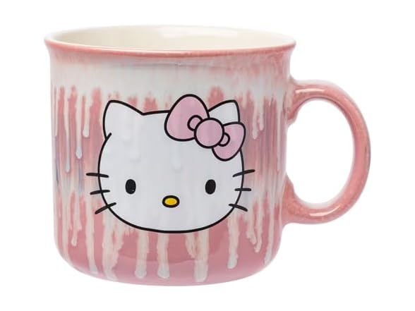 Silver Buffalo Sanrio Hello Kitty Drip Effect Mug