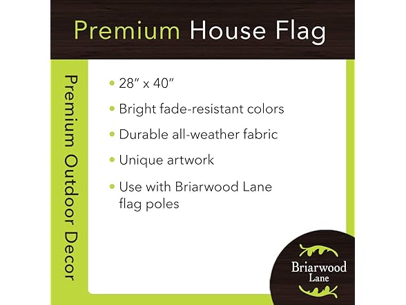 Briarwood Lane House Flag 40x28