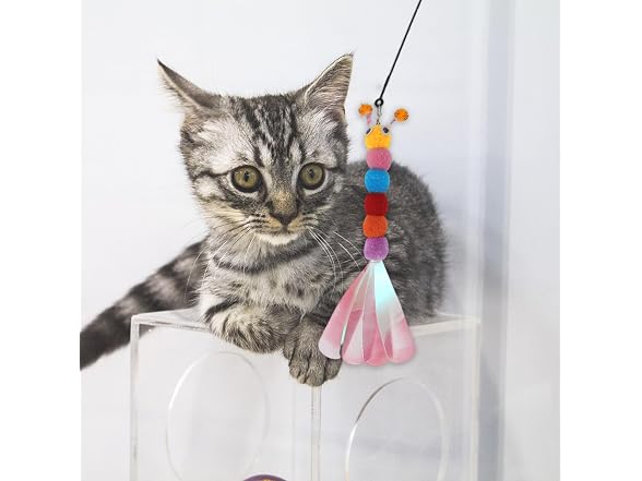 2pcs Cat Wand Replacement for Pet Interactiv