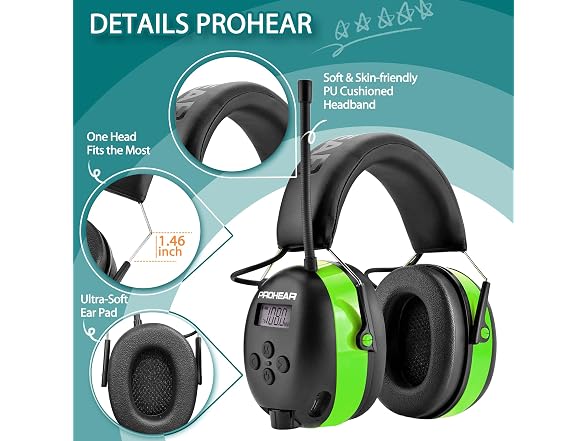 PROHEAR W2418 bluetooth radio headphones2