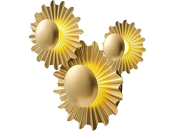 Parrot Uncle 16.5 Inch Gold Wall Sconce