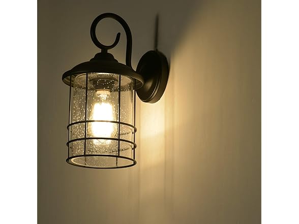 MICSIU W0889 12 Inch Outdoor Wall Lantern 2 Pack