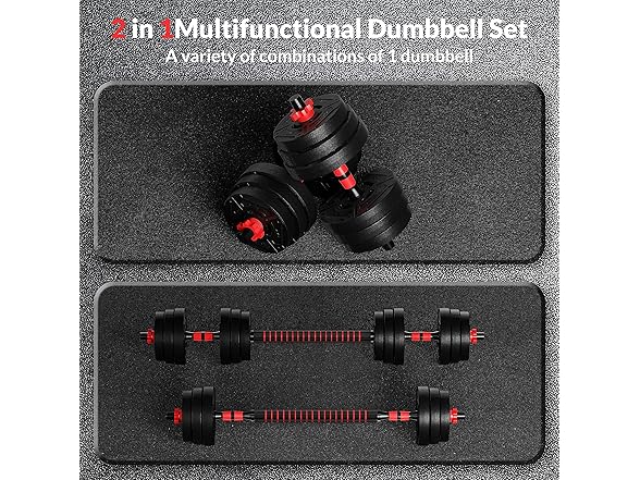 Fitvids 60LB 2-in1 Changeable Weight Set