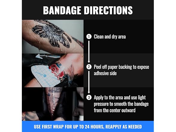 Saniderm Tattoo Aftercare Bandage 6x8 3 Sheets