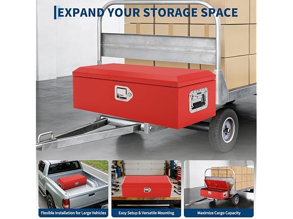 39'' Heavy Duty Steel Truck Bed Tool Box