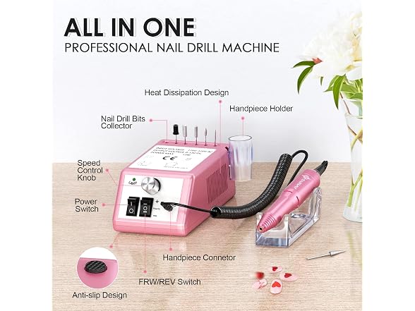 Subay Electric Nail Drill Manicure Pedicure Kit