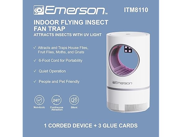 Emerson ITM8110 Indoor Portable Flying Bug Catcher
