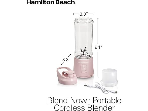 Hamilton Beach Mini Cordless Portable Personal Blender