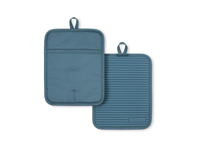 KITCHENAID Soft Silicone Pot Holder 2-Pack , Agave Blue