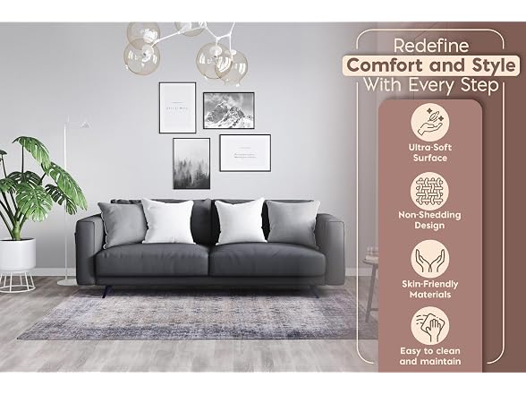 L'Baiet Jasmine Grey 8x10 Runner Rug