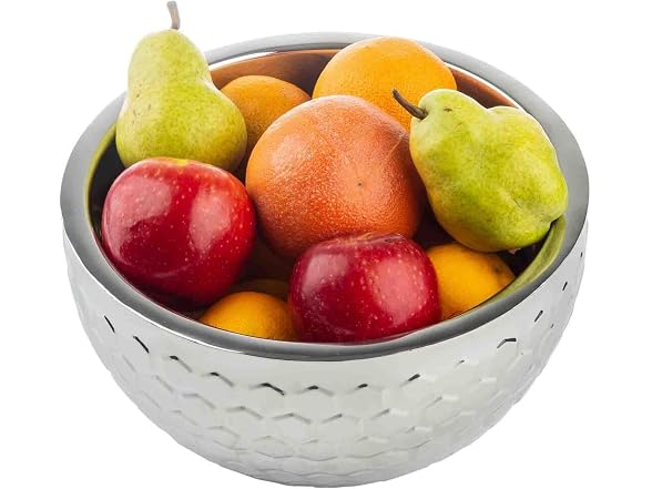 TableCraft 1838 Hive Collection Round Double Wall Bowl, 5 Quart 