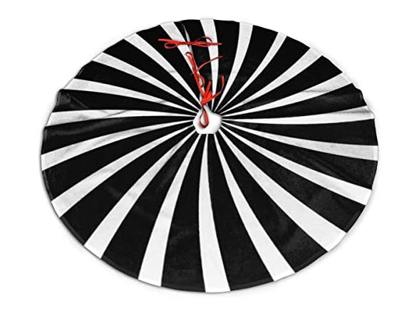 MSGUIDE Black and White Christmas Tree S
