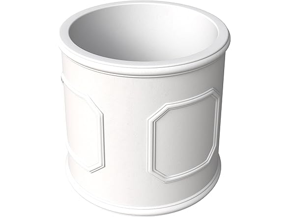 LeisureMod MP13W Meadow Planter White, 13"