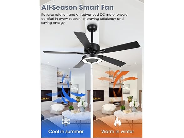 52‘’ Bedroom Ceiling Fans