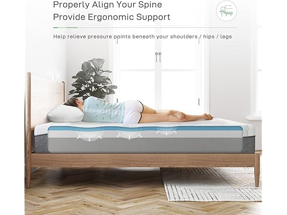 Novilla Queen 10" Gel Memory Foam Mattress