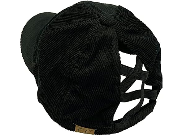 C.C (OS) Corduroy Criss-Cross Ponay Cap
