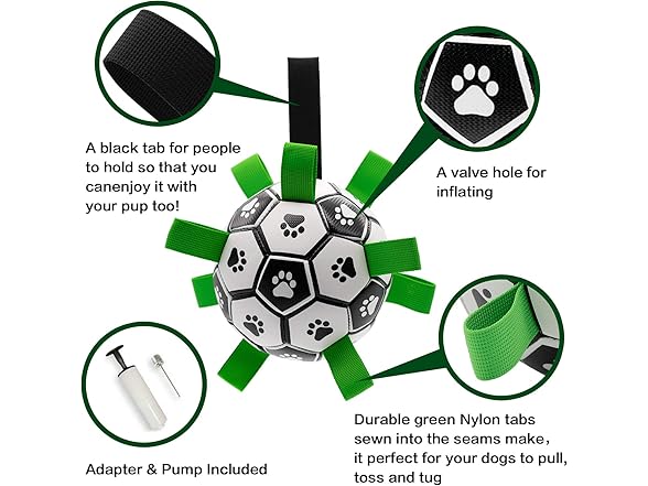 Sabupar Interactive Dog Toys Dog Soccer Ball