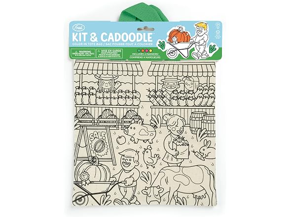 Farmers' Market, Color In Canvas Tote Bag