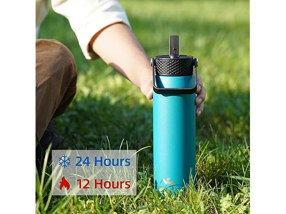 40oz Insulated Stainless Steel Water Bottle with 3 Lids,Pink