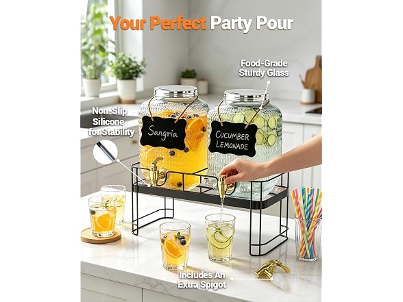 Glass Drink Dispenser