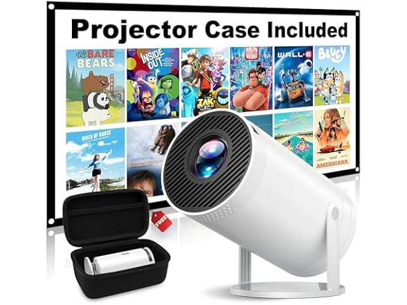 Telonixium Mini Projector with Carrying Case