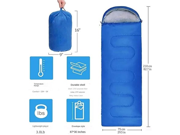 WOQI Camping Sleeping Bag for Adults