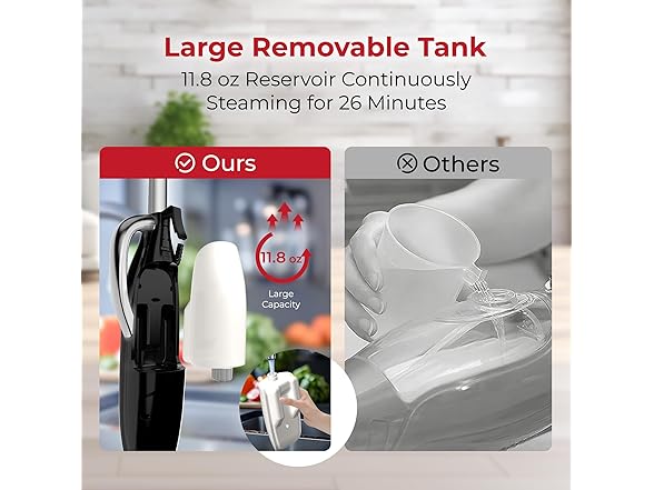 Rosewill 11-in-1 Steam Mop & Garment Steamer