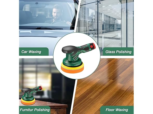 Cordless 6-Inch Car Polisher Kit