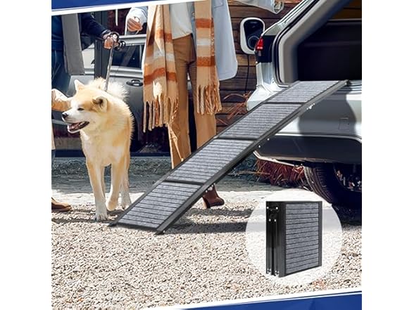 PENSUN Dog Ramp for Car, 71" Foldable