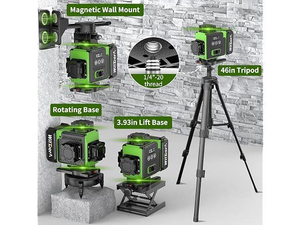 4D 16 Line Laser Level 360 w/ Tripod