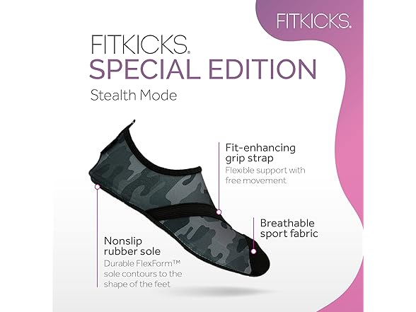 FITKICKS Women's Barefoot Yoga Water Shoes