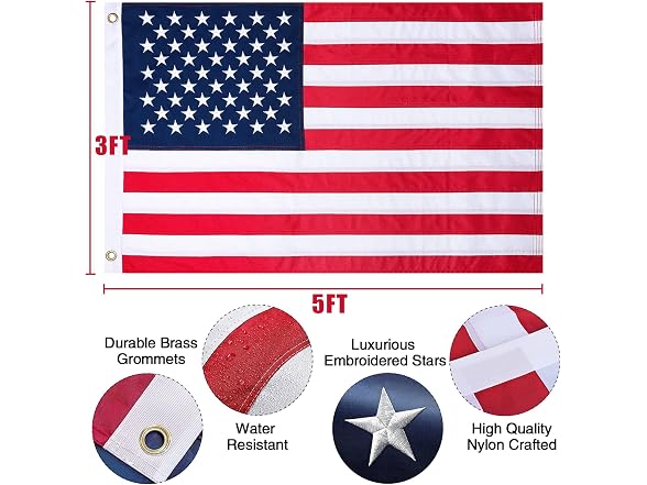 NELXINJO 25FT silver flag pole 1.8mm