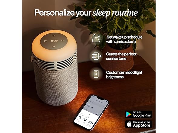 BLUEAIR Purifier & Sunrise Alarm Clock