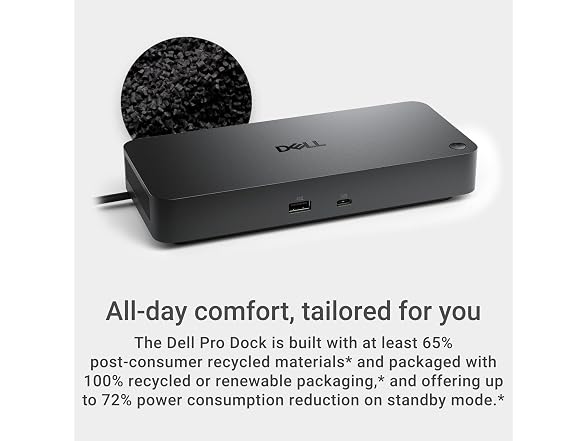 (NEW) Dell Pro Laptop Docking Station - USB-C, 100W, DisplayPort, HDMI (WD25)