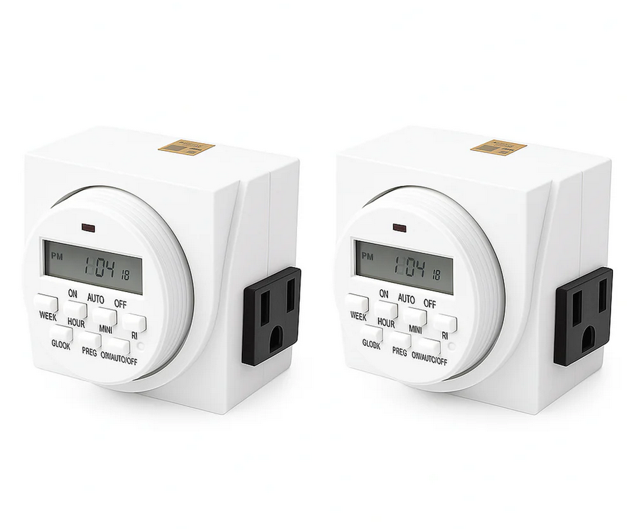 2pk UltraGrow 120V Programmable 7-Day Timer - Gallery 4