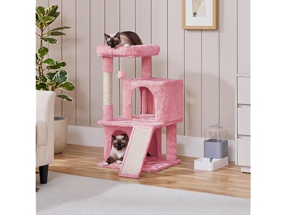 Yaheetech Cat Tree for Indoor Pets, 36in Tower Condo