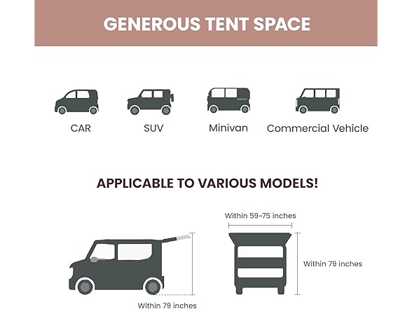 S'more Etana SUV Tent for Camping
