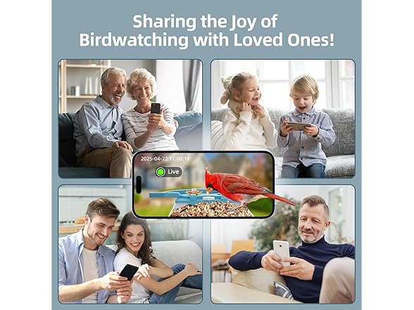 INKCKU Bird Feeder with Camera