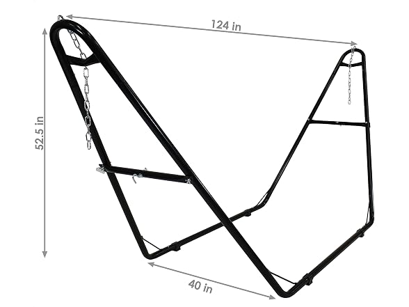 Sunnydaze Decor Sunset-MHS-Combo Hammock Stand - Gallery 2