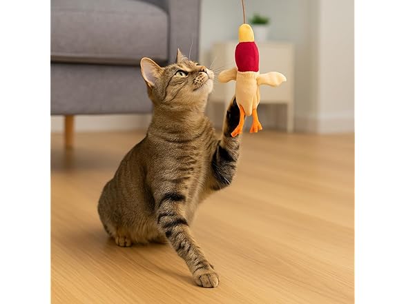 SPOT Skinneeez Stuffing-Free Cat Teaser Wand