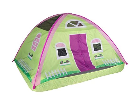 Pacific Play Tents 19601 Kids Cottage House Bed Tent Playhouse