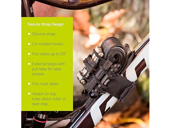 Delta Bike Frame Carrier Utility Strap With Tire Plugger Kit