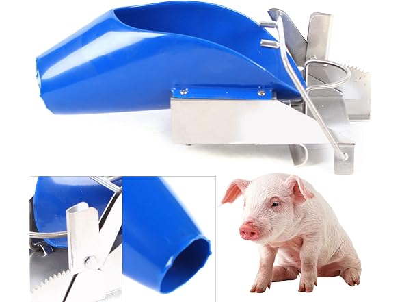 CNCEST Piglet Castration Tools, Stainless Steel P