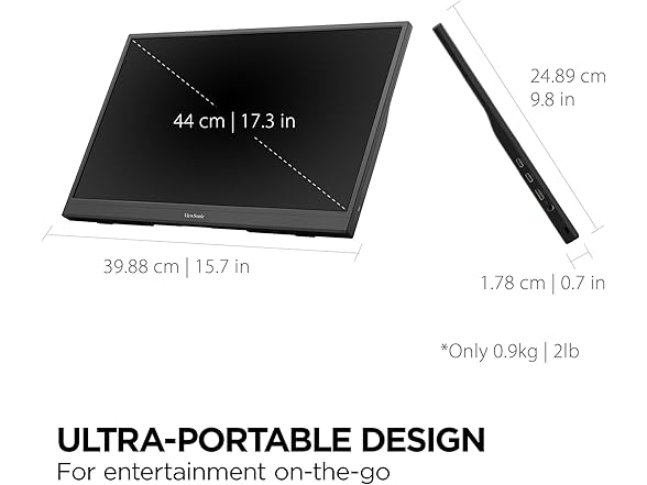 ViewSonic VX1754-S 17" IPS Portable Gaming Monitor