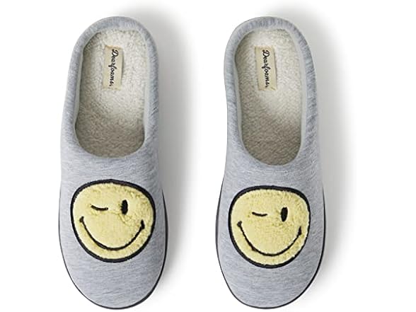 Dearfoams Smile Retro Preppy Slippers