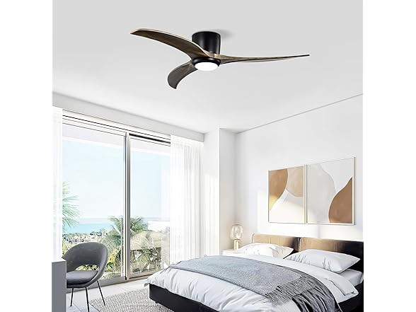 MEGAWISE 52" Ceiling Fan Black