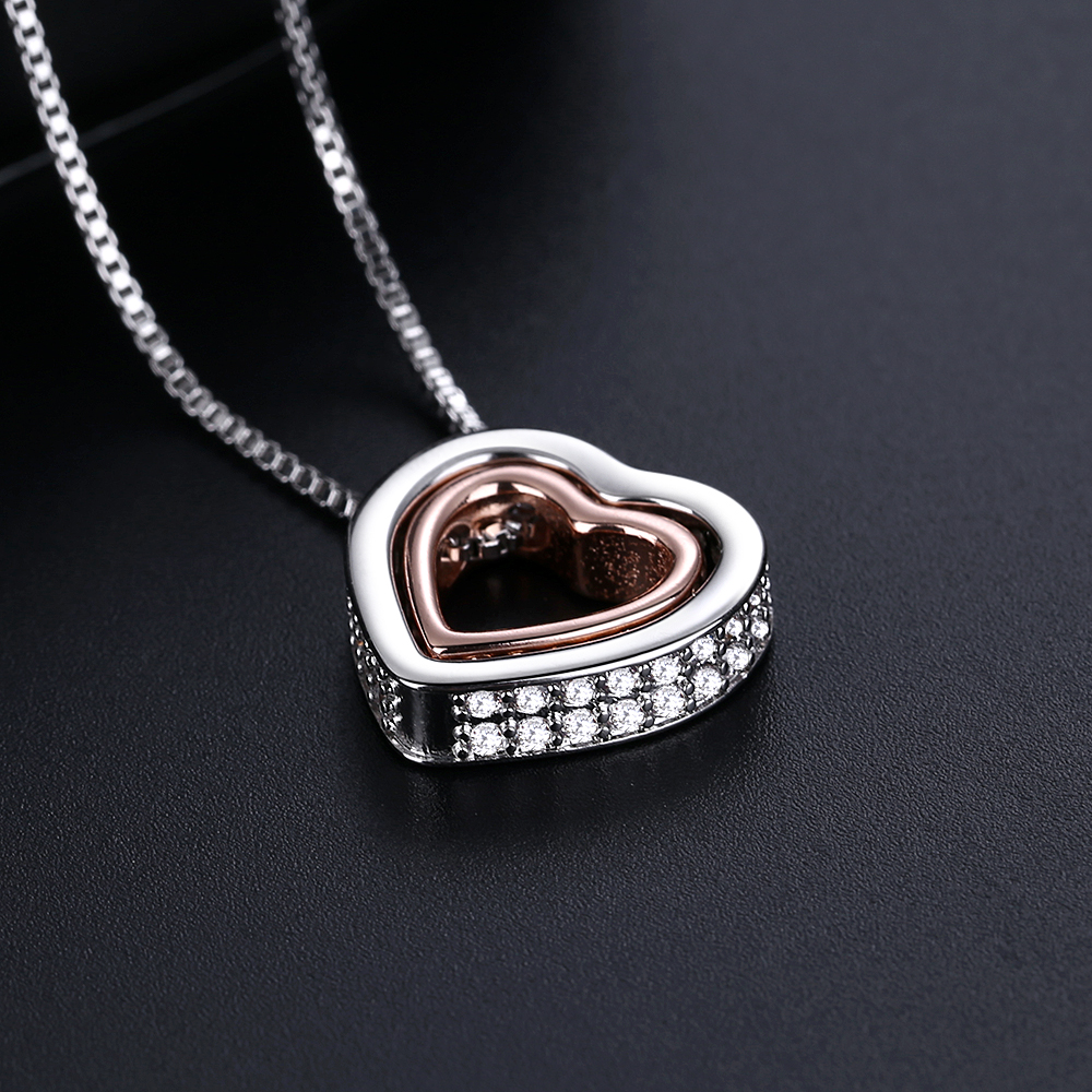 Double Heart Necklace - Gallery 3