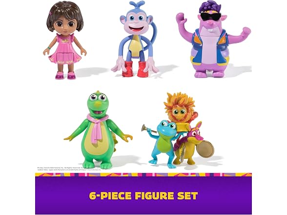 Dora Fantastic Friends Gift Pack, 5 Collectible Toy Action Figures