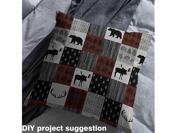 Feelyou Rustic Bear Fabric By The Yard,