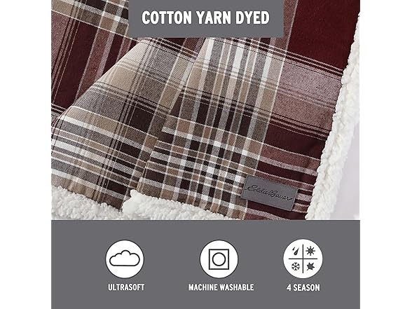 Eddie Bauer - Throw Blanket, Cotton Flan